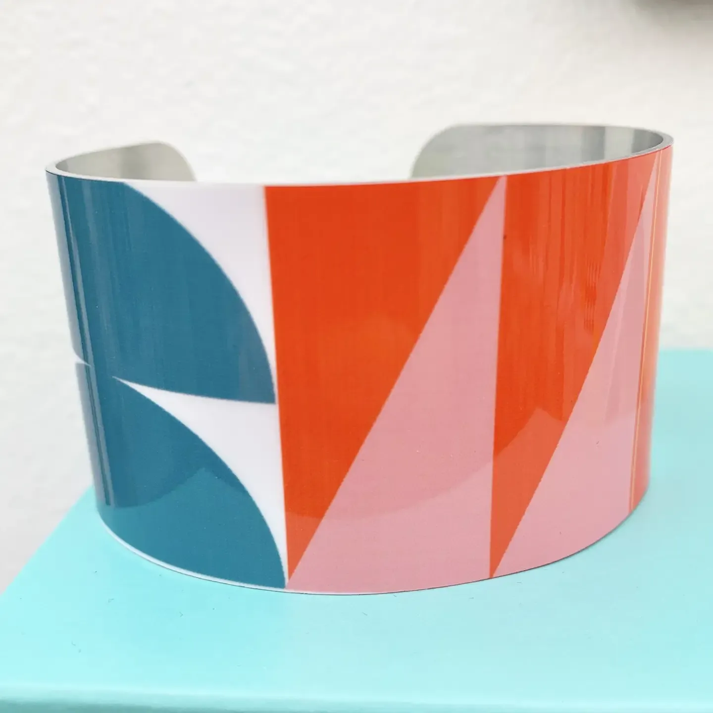 Wide Cuff Bracelet - Geo
