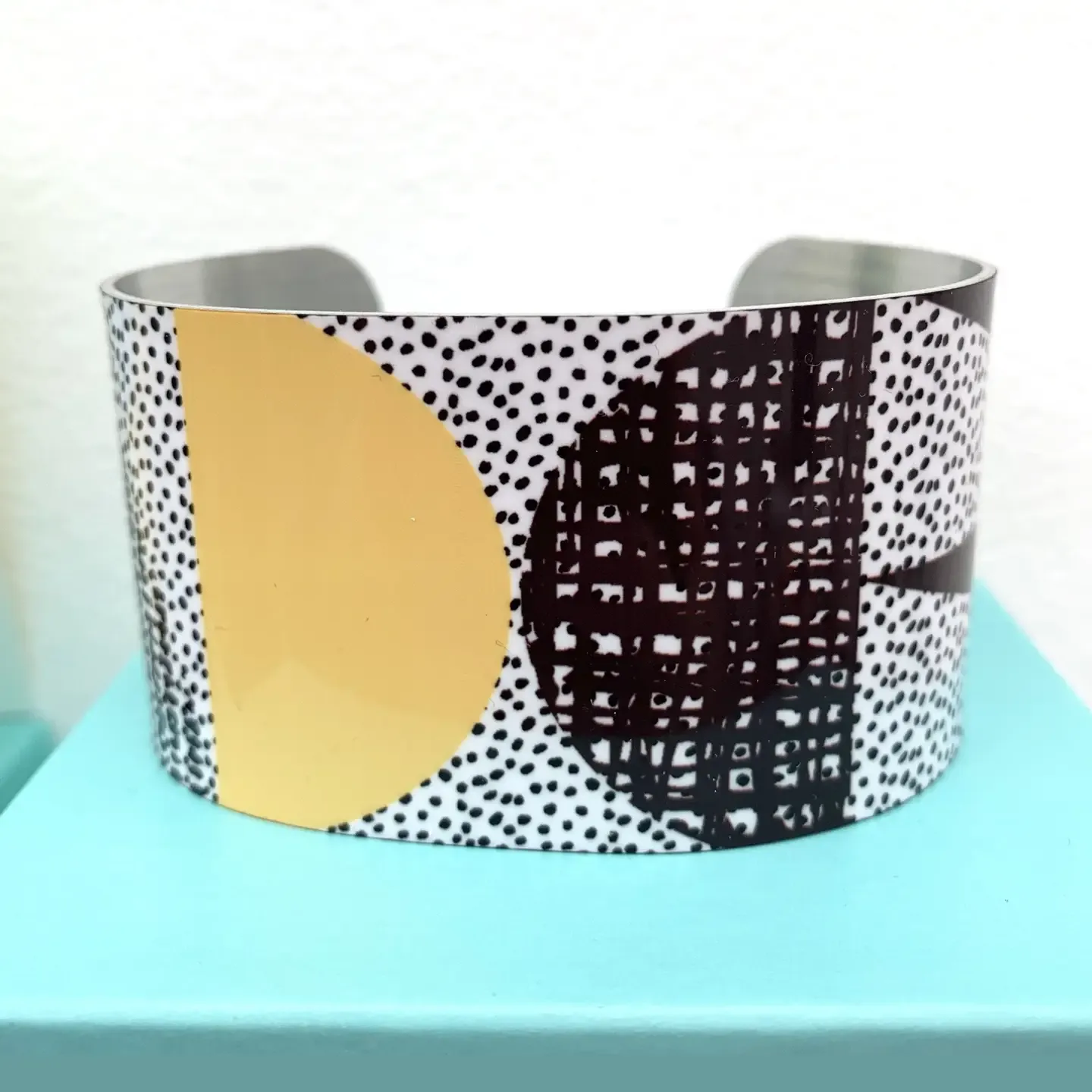 Wide Cuff Bracelet - Freestyle Yellow/Black
