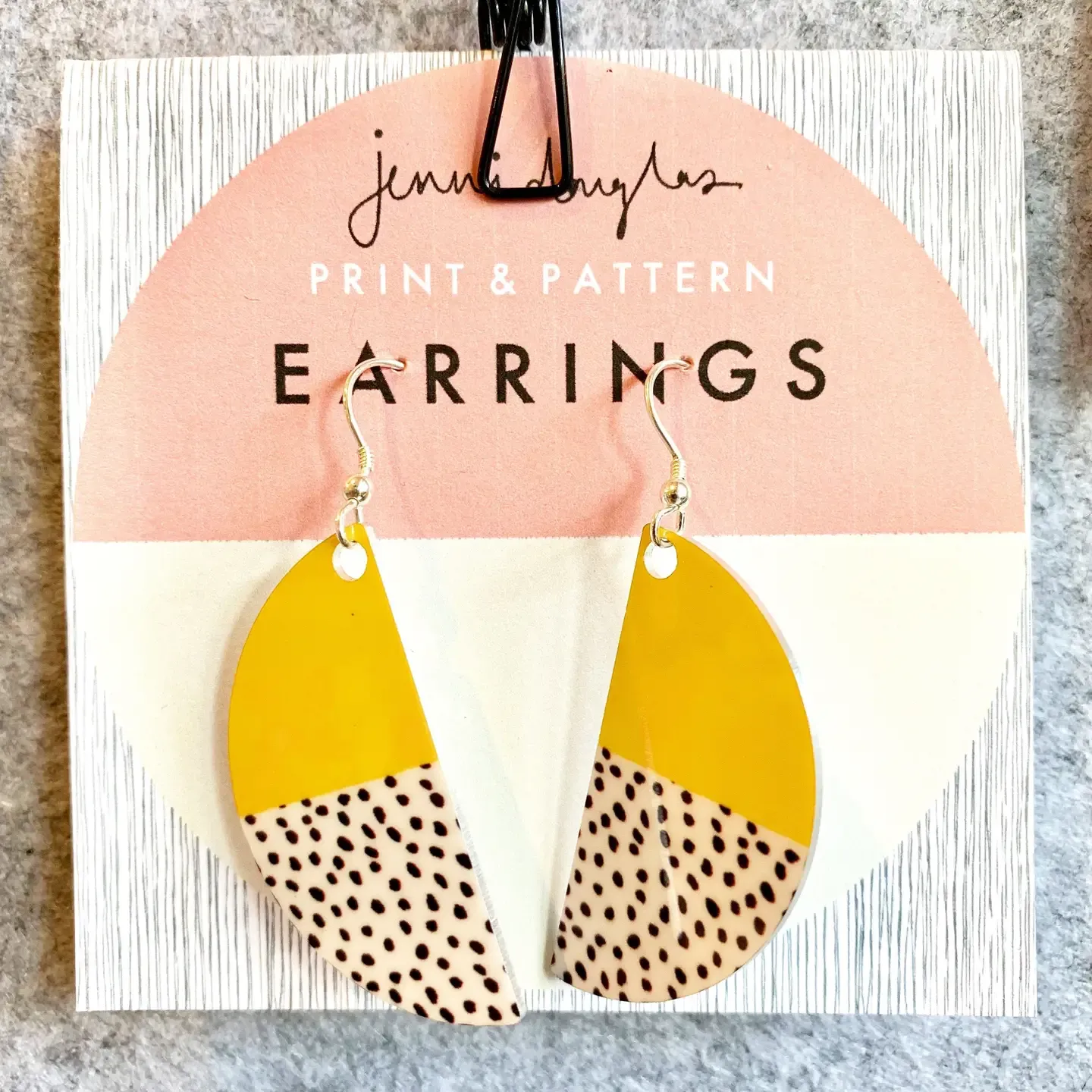 Arc Drop Earrings - Freestyle Yellow
