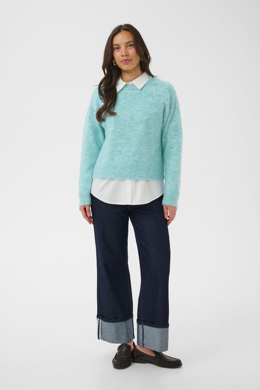 Tabana Pullover - Aqua Haze Melange