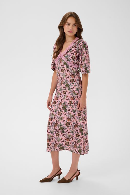 Teodora dress - Mauve Mist Lotus Blooms
