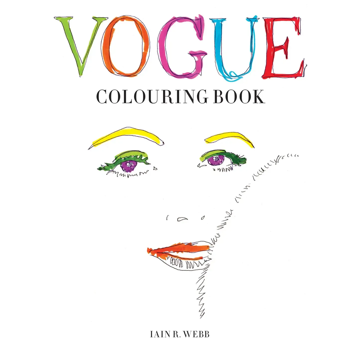 Vogue Colouring Book By Iain R Webb (Jacketed Paperb)