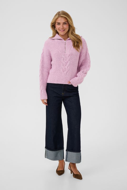 Talma Pullover - Mauve Mist Melange