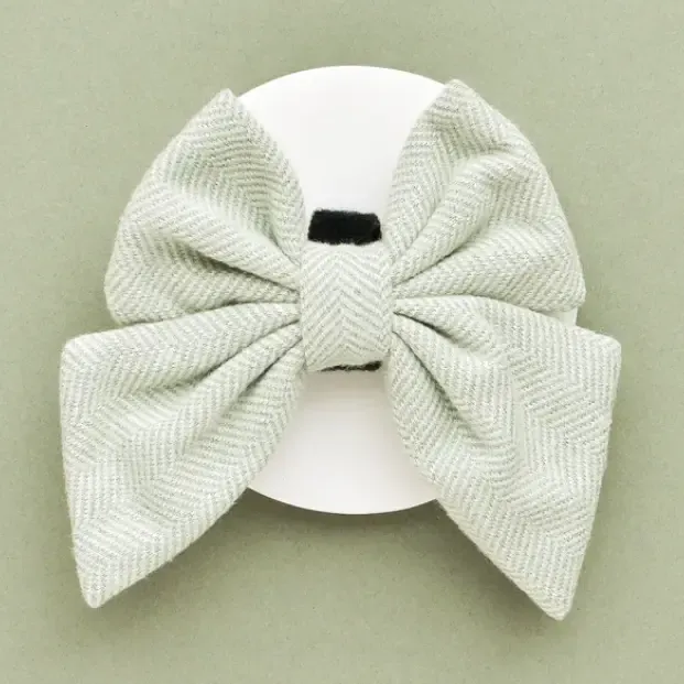 Tweed Sailor Bow Tie - Sage