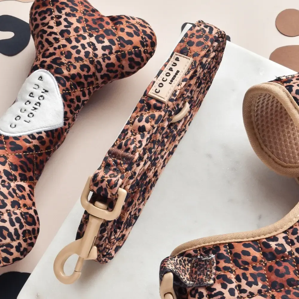 Quilted Leopard Print Lead