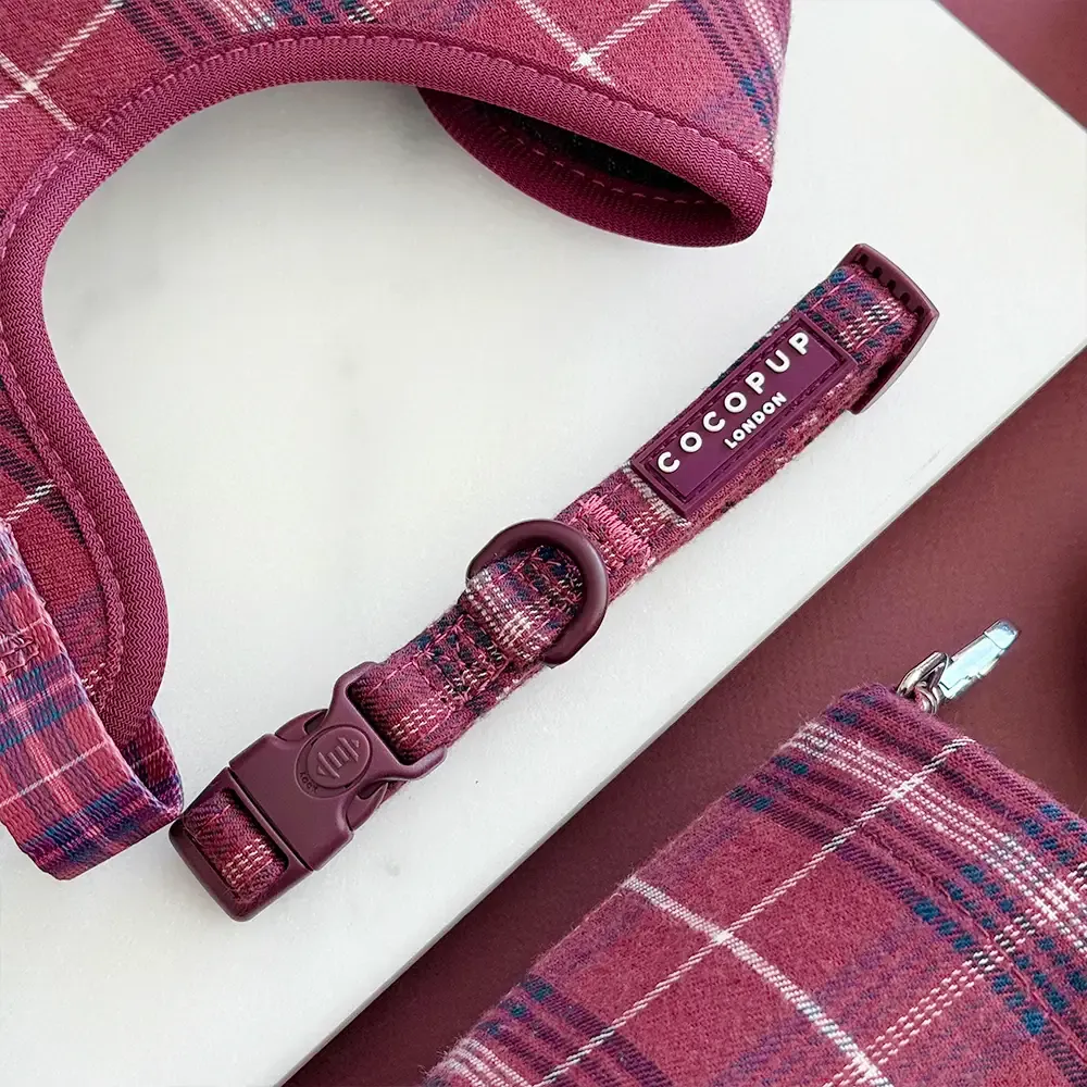 Mulberry Plaid Collar