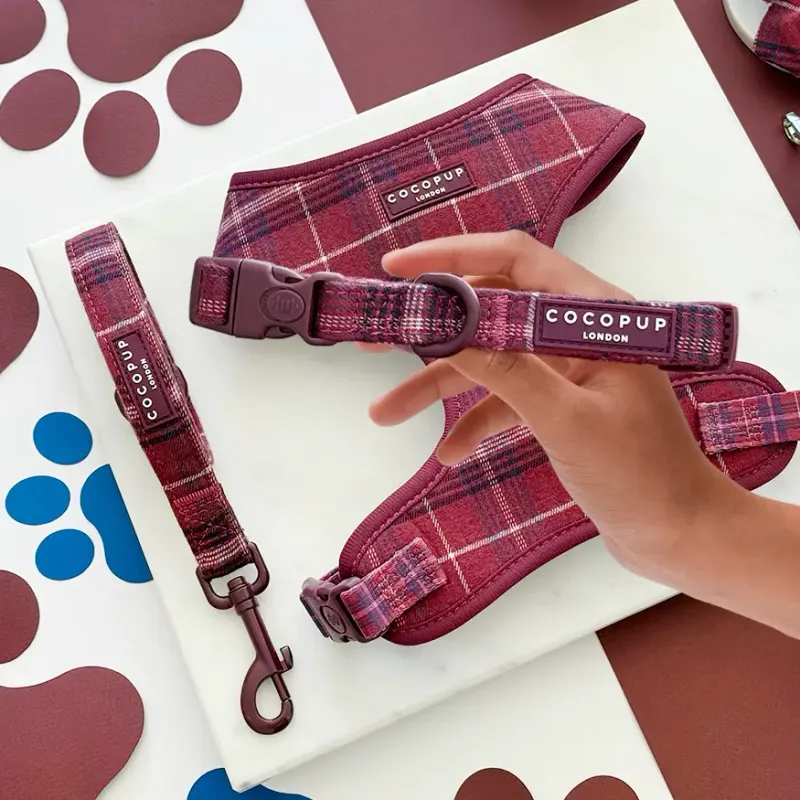 Mulberry Plaid Collar