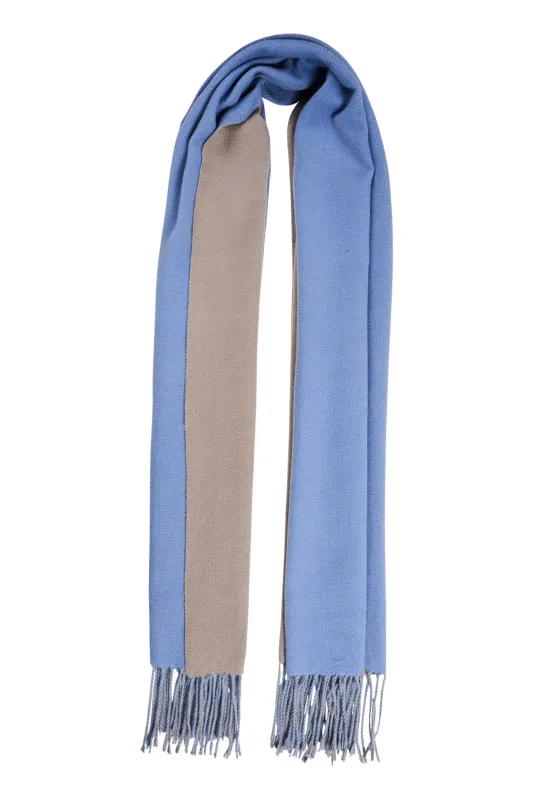 Ottawa 2 Tone Scarf - Blue