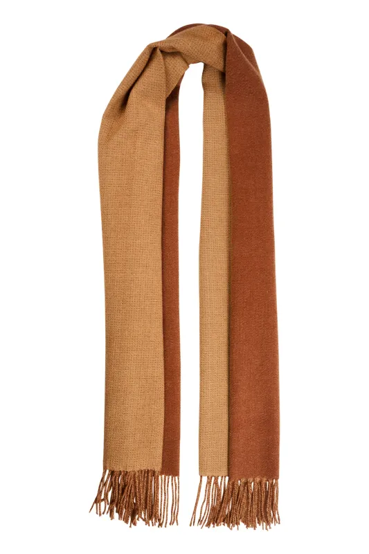 Ottawa 2 Tone Scarf - Tan