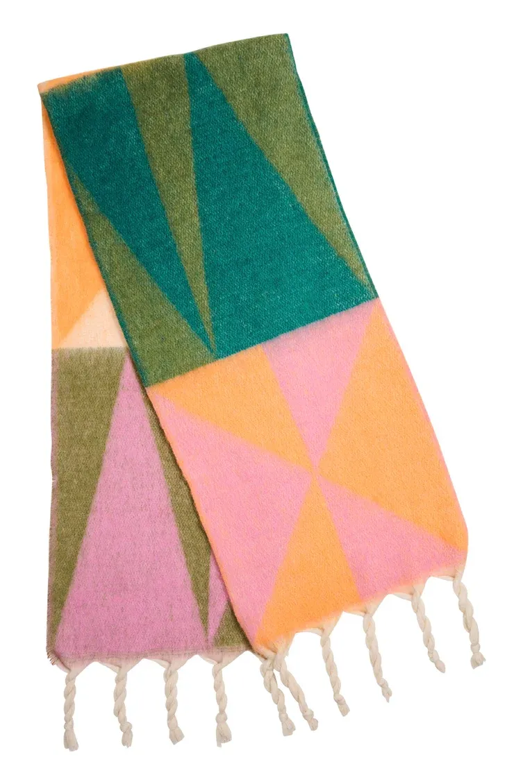 Valenza Triangle Scarf - Orange