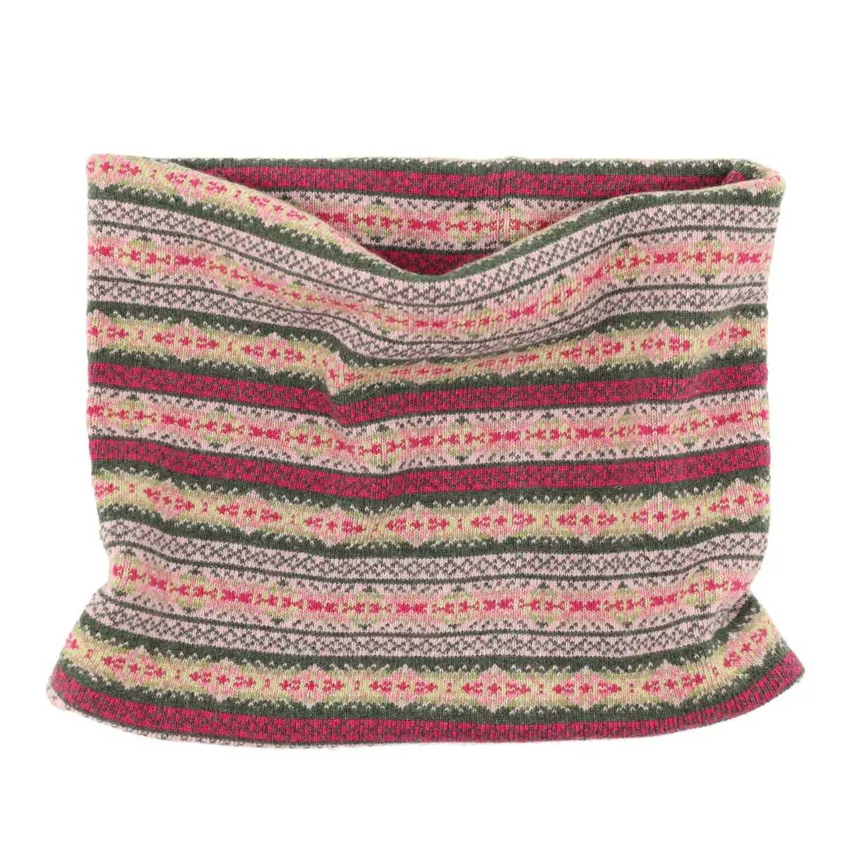 Cashmere Blend Fairisle Snood - Briar Rose