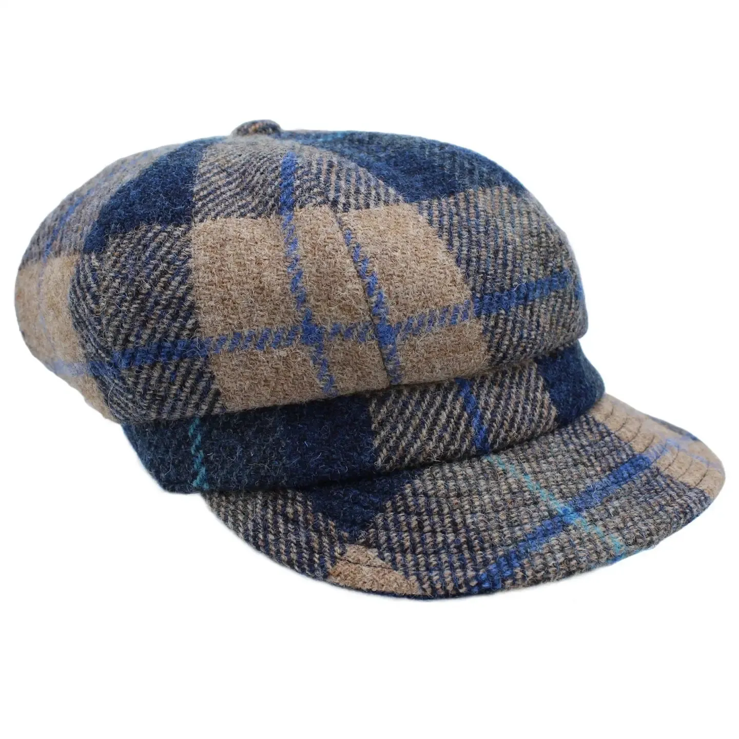Rosalie Harris Tweed Baker Boy Cap - Shoreline