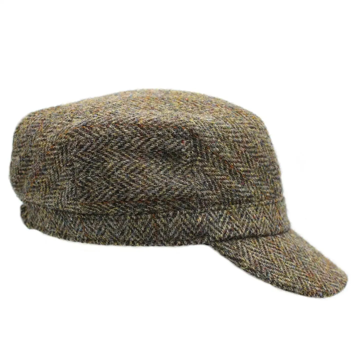 Rhona Harris Tweed Cadet Cap - Moorland