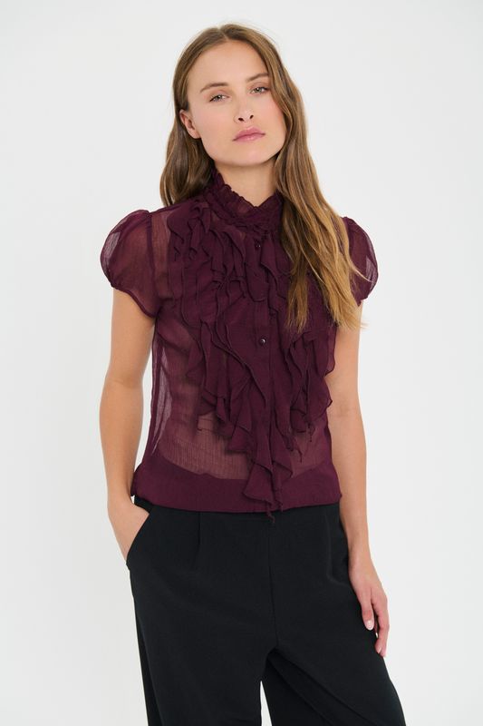 Lilja Crinkle SS Shirt - Winetasting
