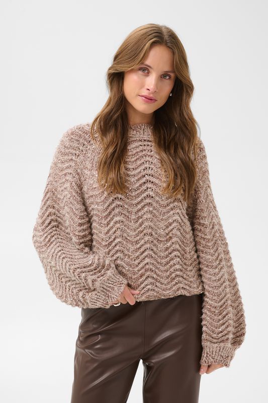 Telma Deco Pullover - Dark Earth