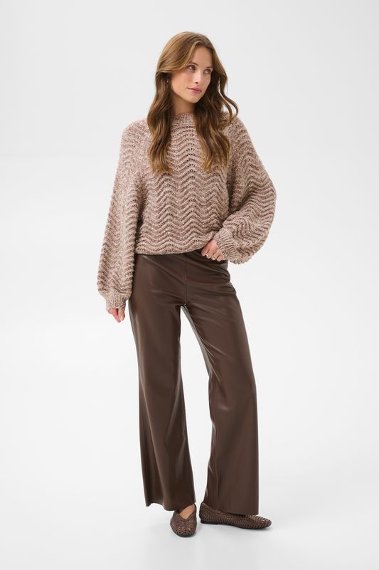 Telma Deco Pullover - Dark Earth