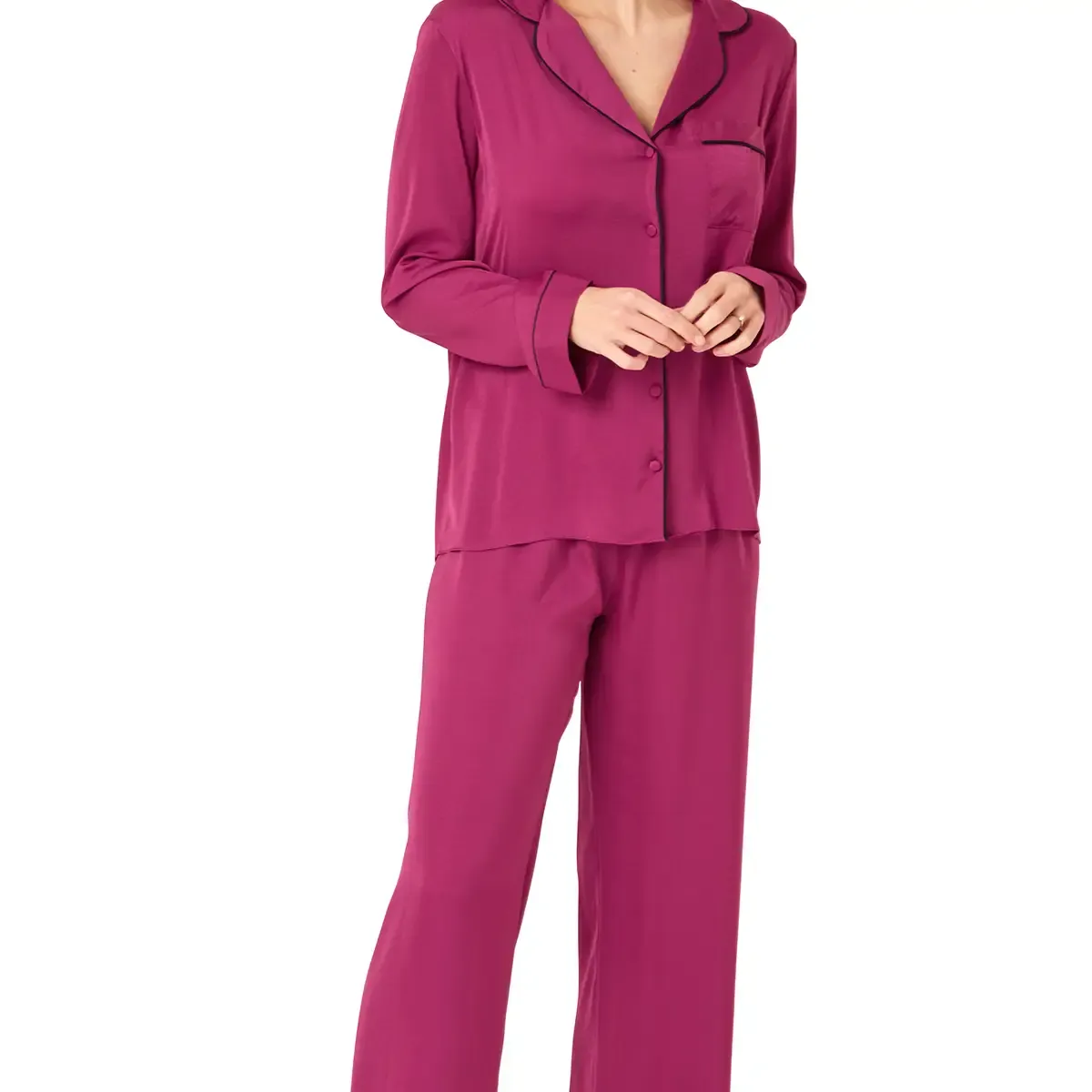 Pyjamas - Magenta Satin
