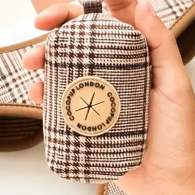 Pup Plaid Poop Bag Holder