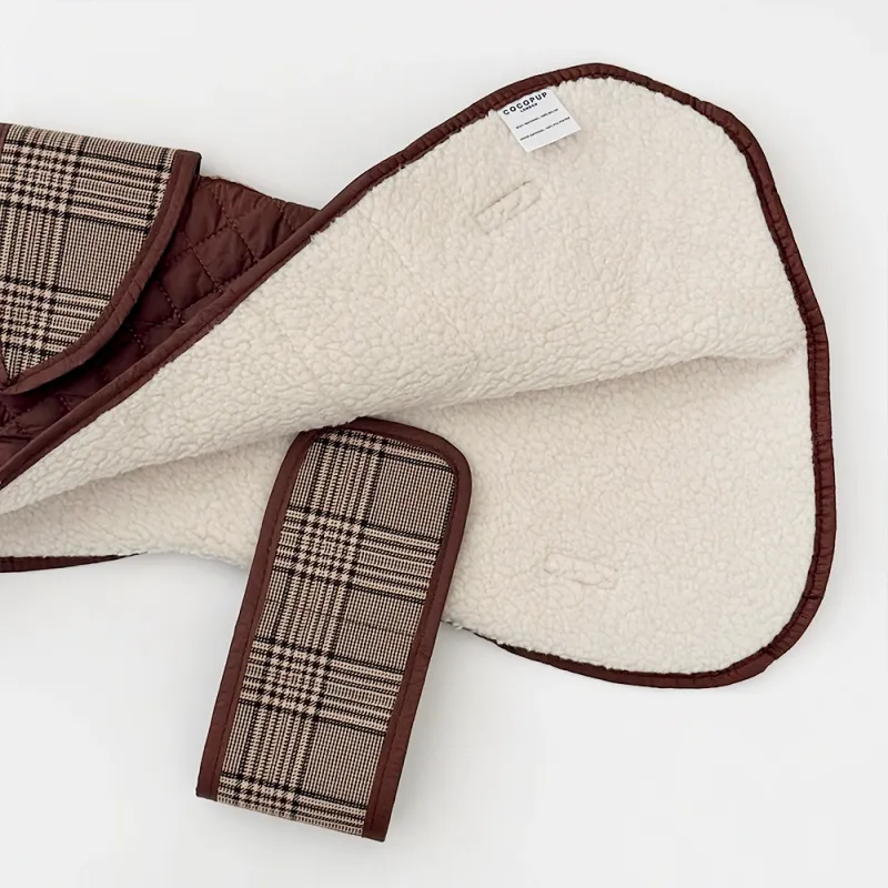 Luxe Quilted Dog Coat - Pup Plaid