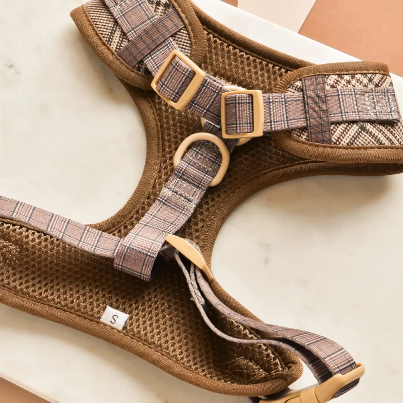 Adjustable Neck Harness - Pup Plaid