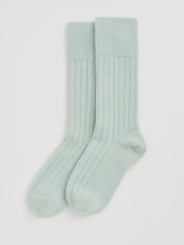 Bed Socks (Merino) - Winter Mint