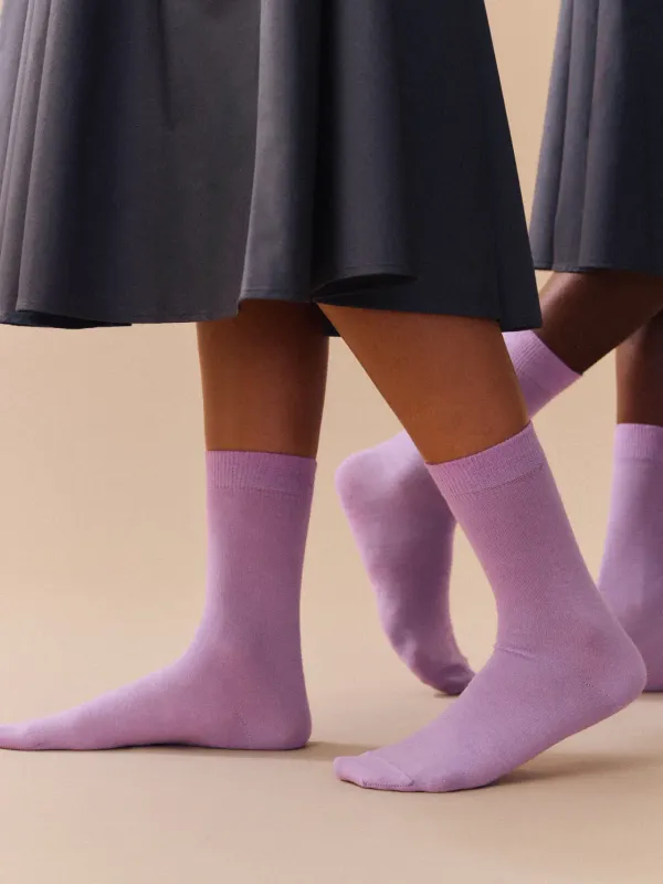 Merino Socks - Parma Violet