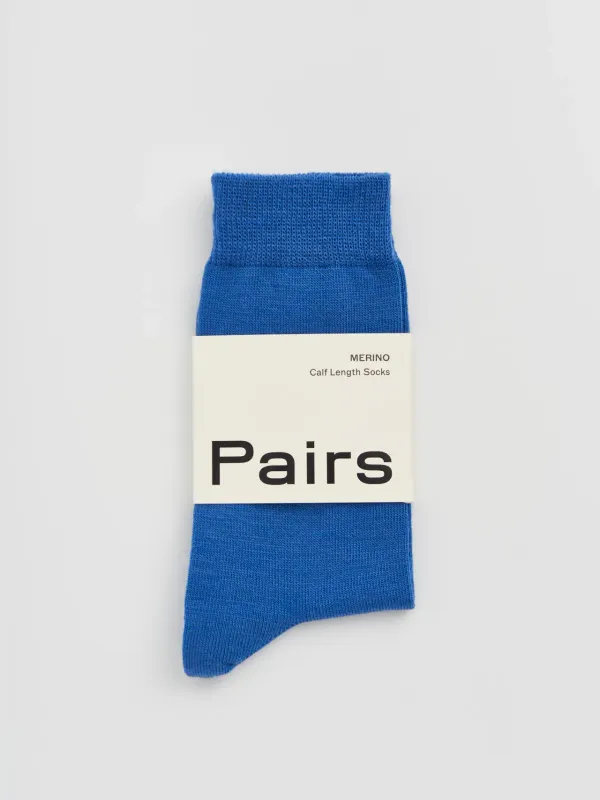 Merino Socks - Strong Blue