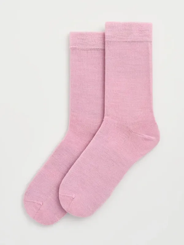 Merino Socks - Sugar Pink