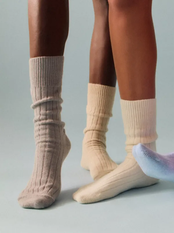 Bed Socks (Merino) - Correct Grey