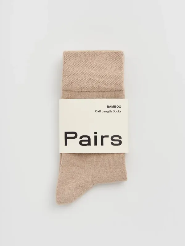 Bamboo Socks - Milky Tea Beige