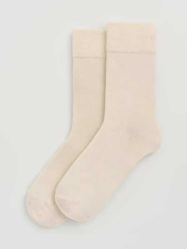 Bamboo Socks - Clotted Cream