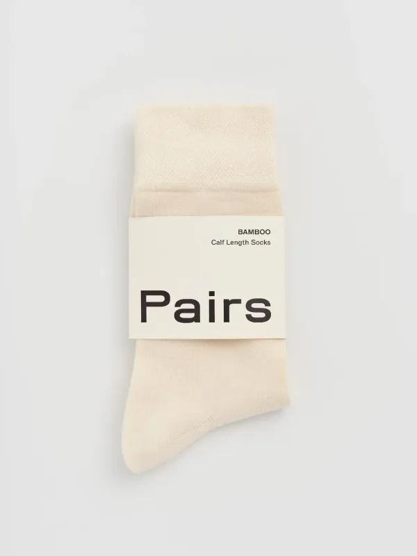Bamboo Socks - Clotted Cream