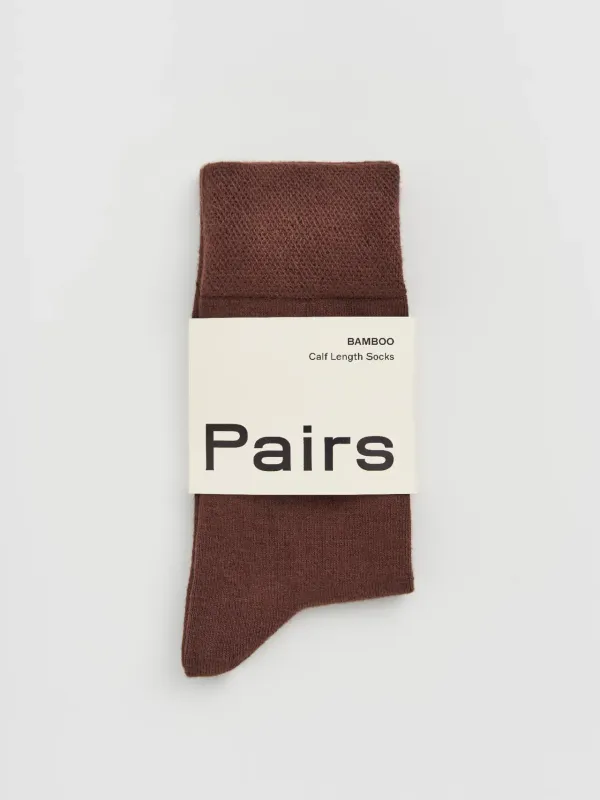 Bamboo Socks - Earth Brown