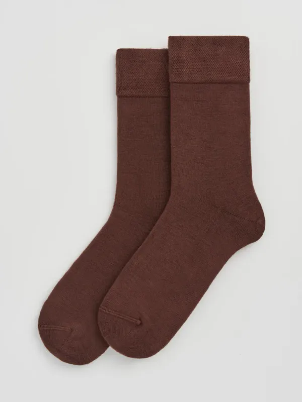 Bamboo Socks - Earth Brown