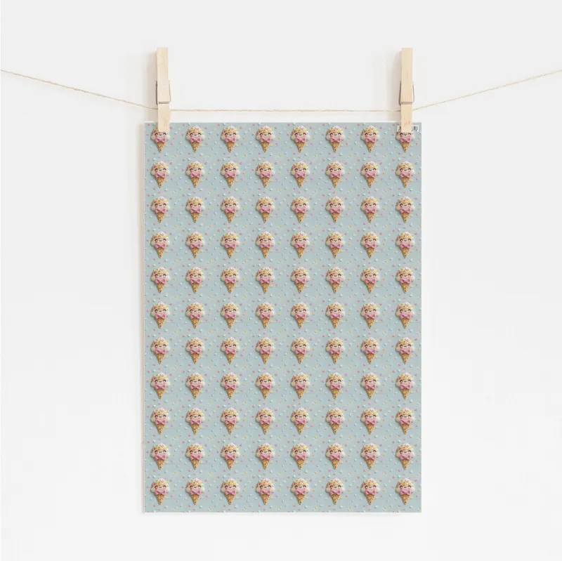 Gift Wrap - Ice Cream