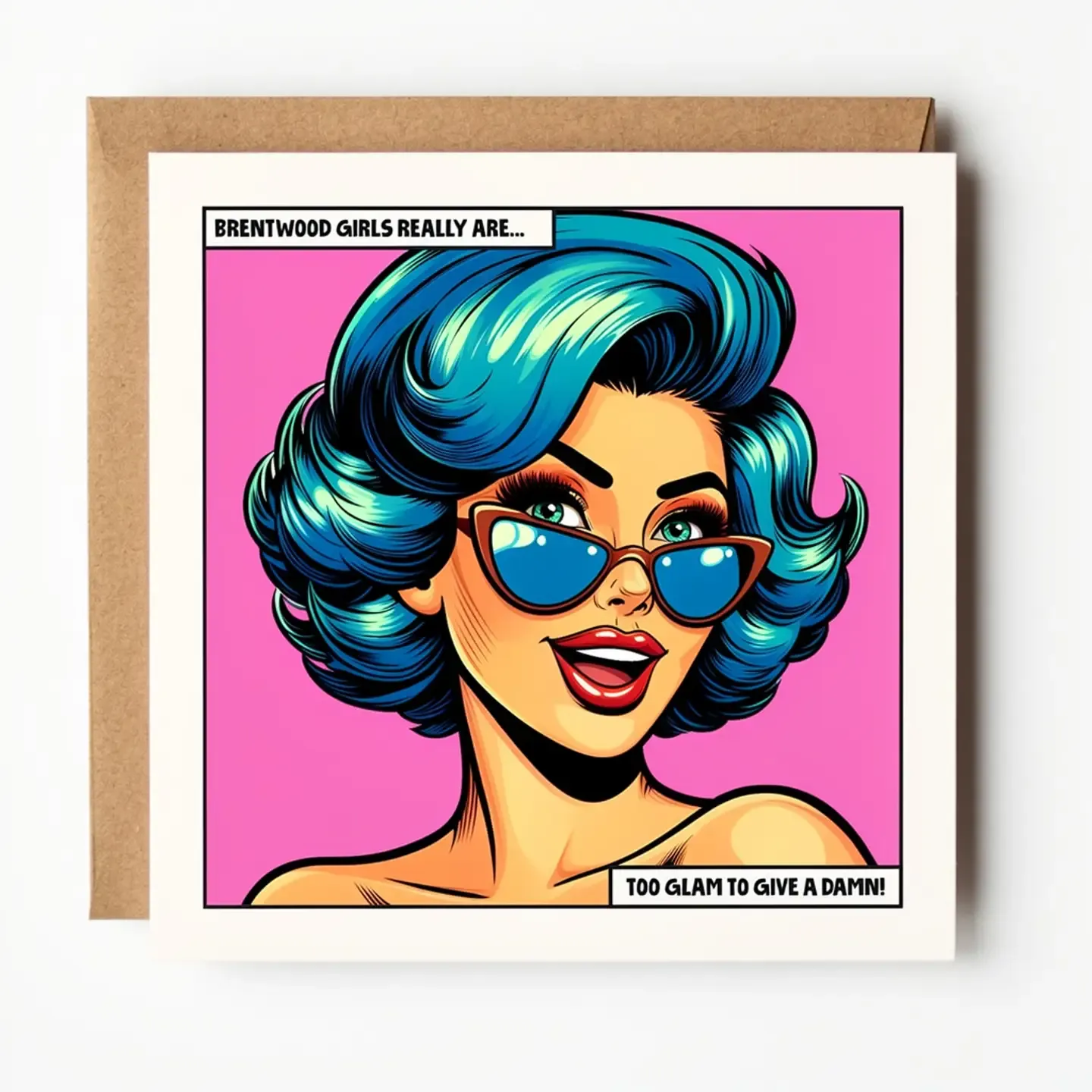 Greeting Card - Too Glam