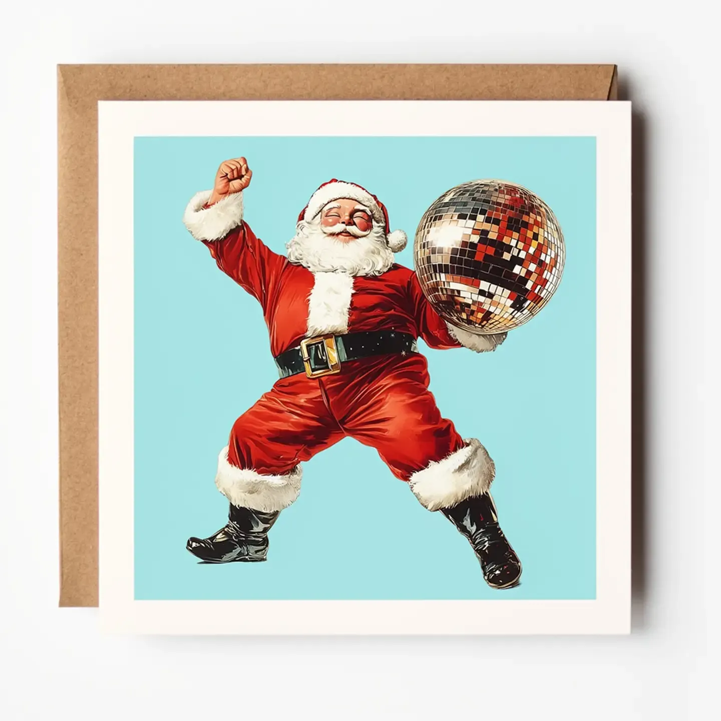 Christmas Card - Disco Santa