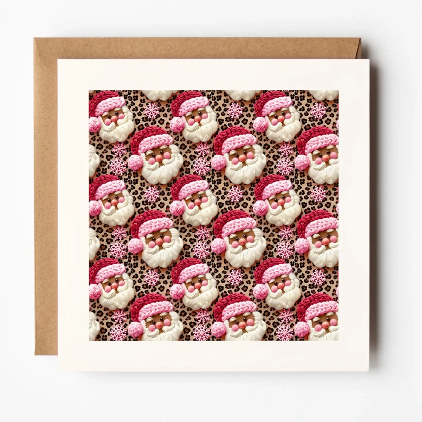Christmas Card - Leopard Santa