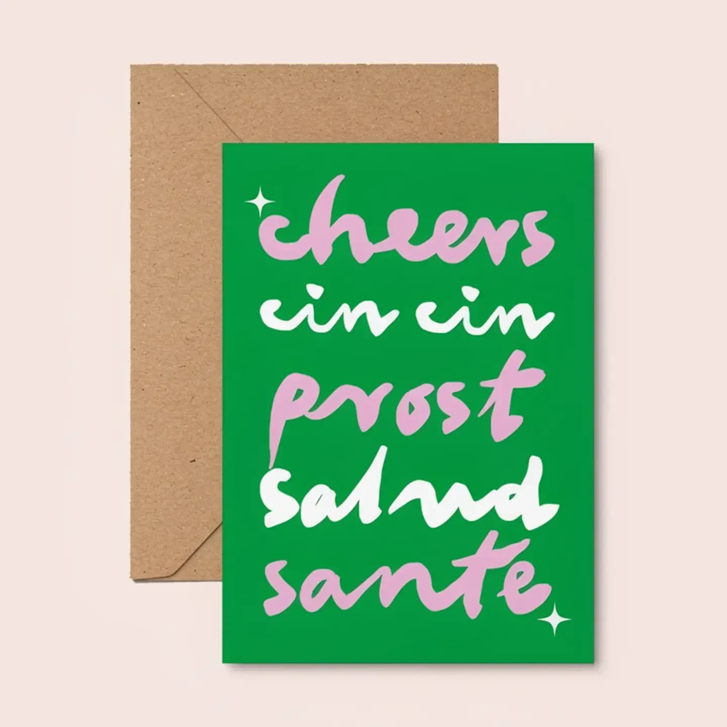 Greeting Card - Cheers in Languages