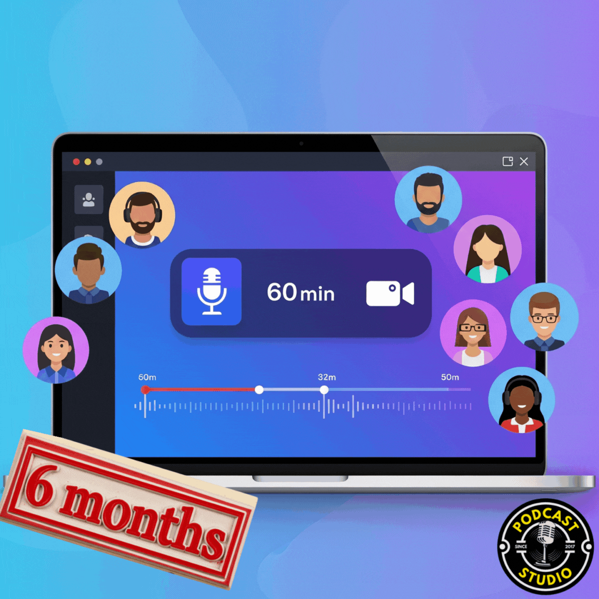 Monthly Essential Podcast Package - 6 months contract