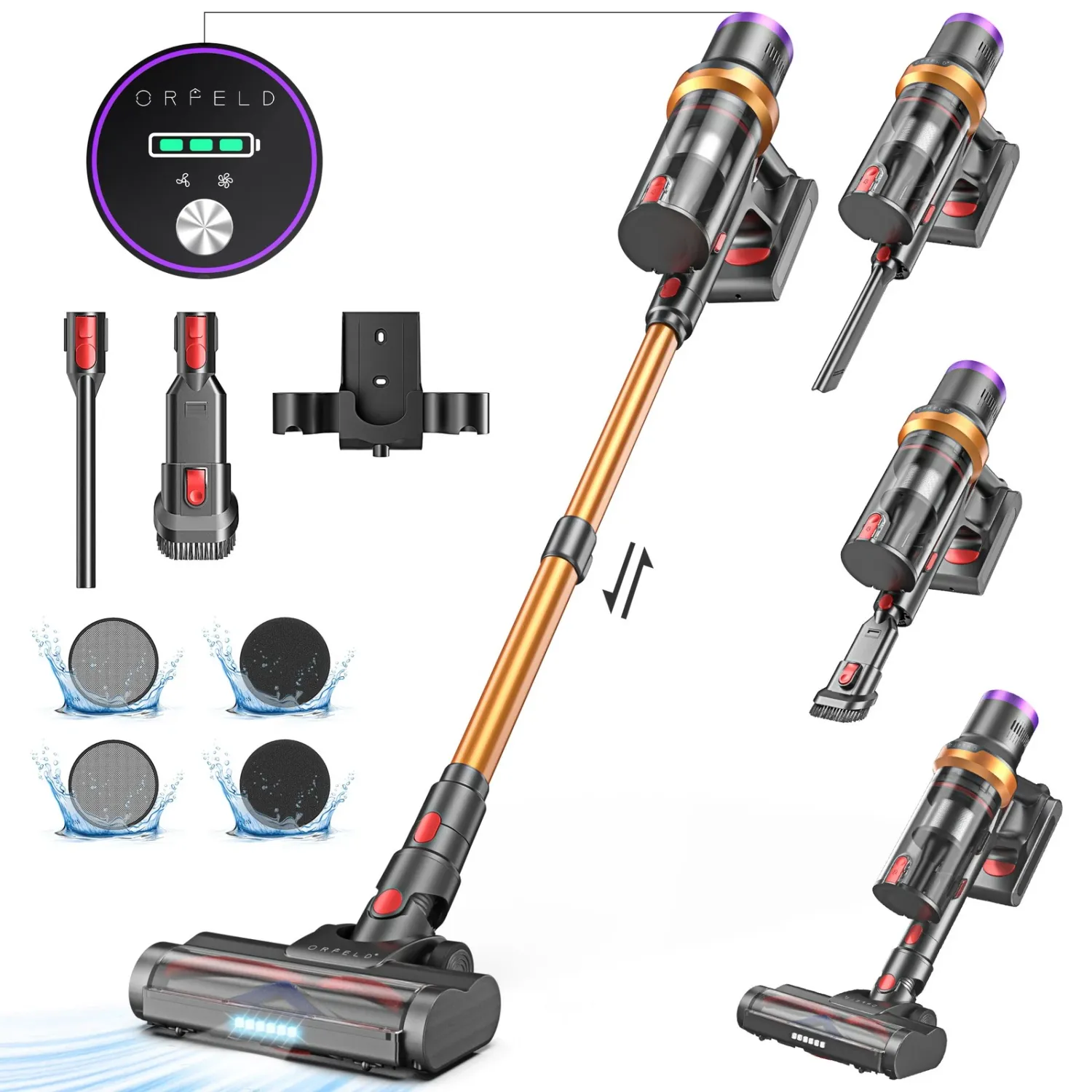 35KPA Cordless Vacuum Cleaner Stick Vacuums Lightweight Anti-tangle Brush Home 35KPA Cordless Vacuum Cleaner Stick Vacuums Lightweight Anti-tangle Brush Home