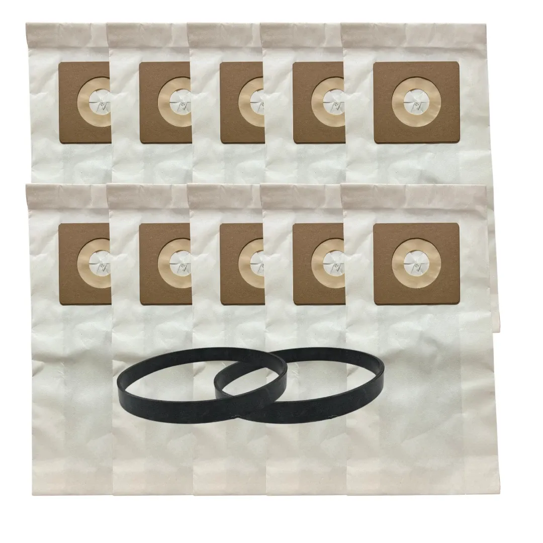 Vacuum Bags USA Kit for Bissell 10 Style 7 Micro Filter Bags and 2 Style 7/9/10 Belts
