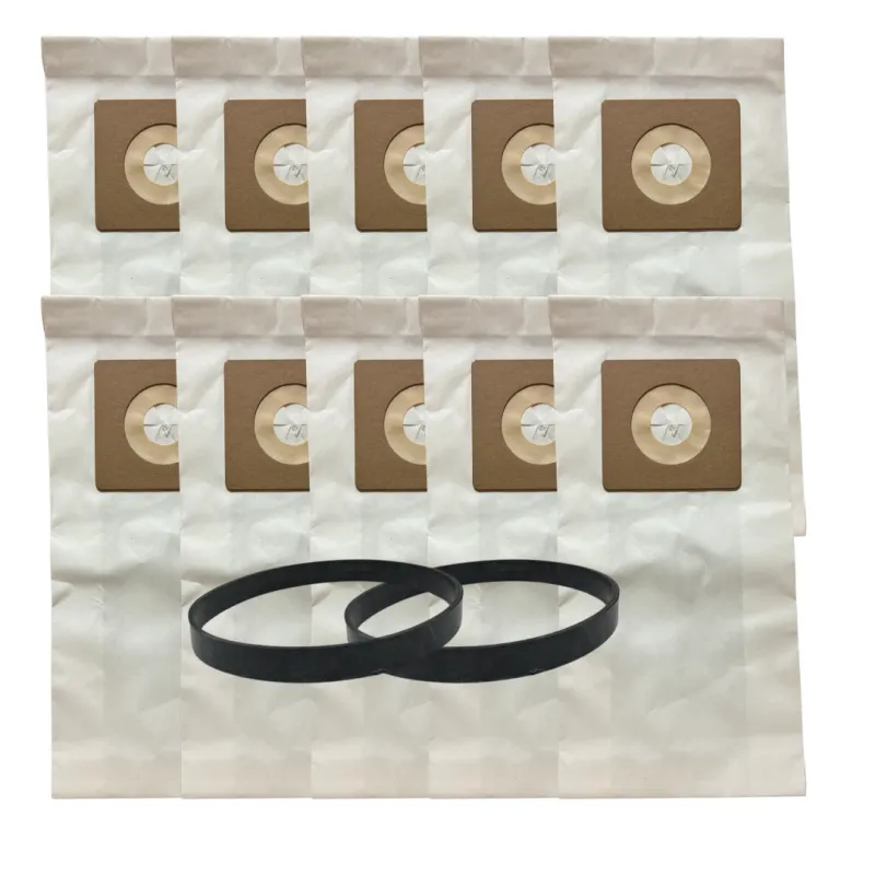 Vacuum Bags USA Kit for Bissell 10 Style 7 Micro Filter Bags and 2 Style 7/9/10 Belts