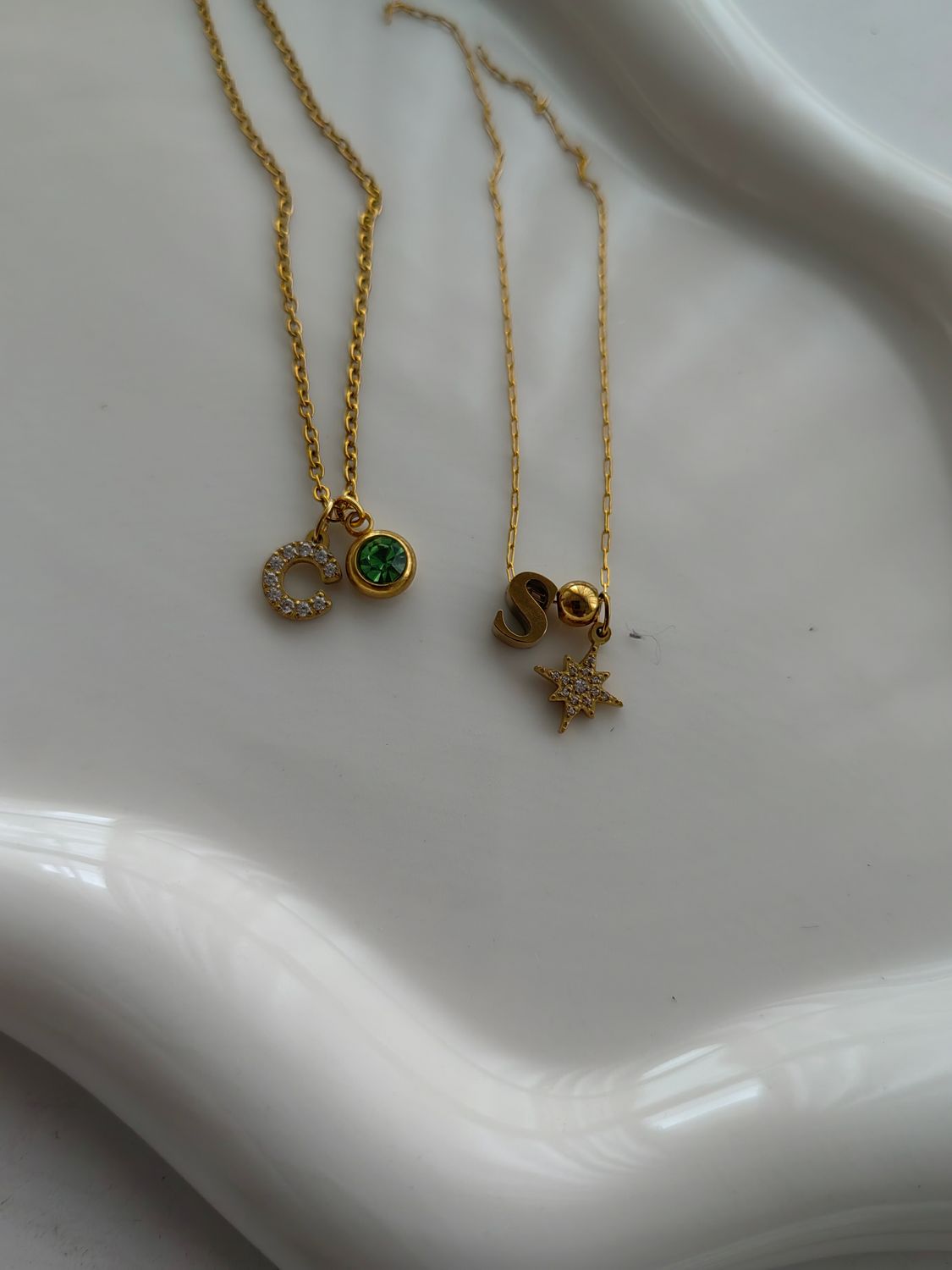 DAINTY LETTER CHARM NECKLACE