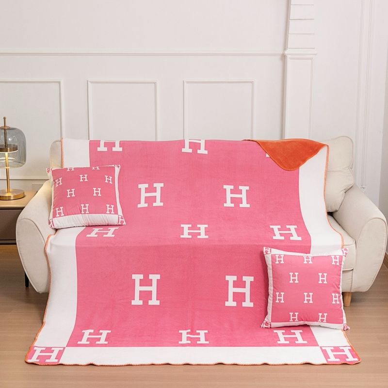 Blanket and pillow set Hermes