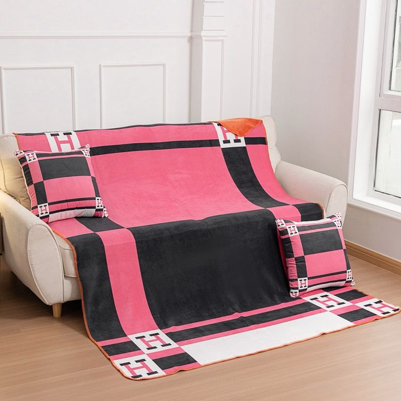 Blanket and pillow set Hermes