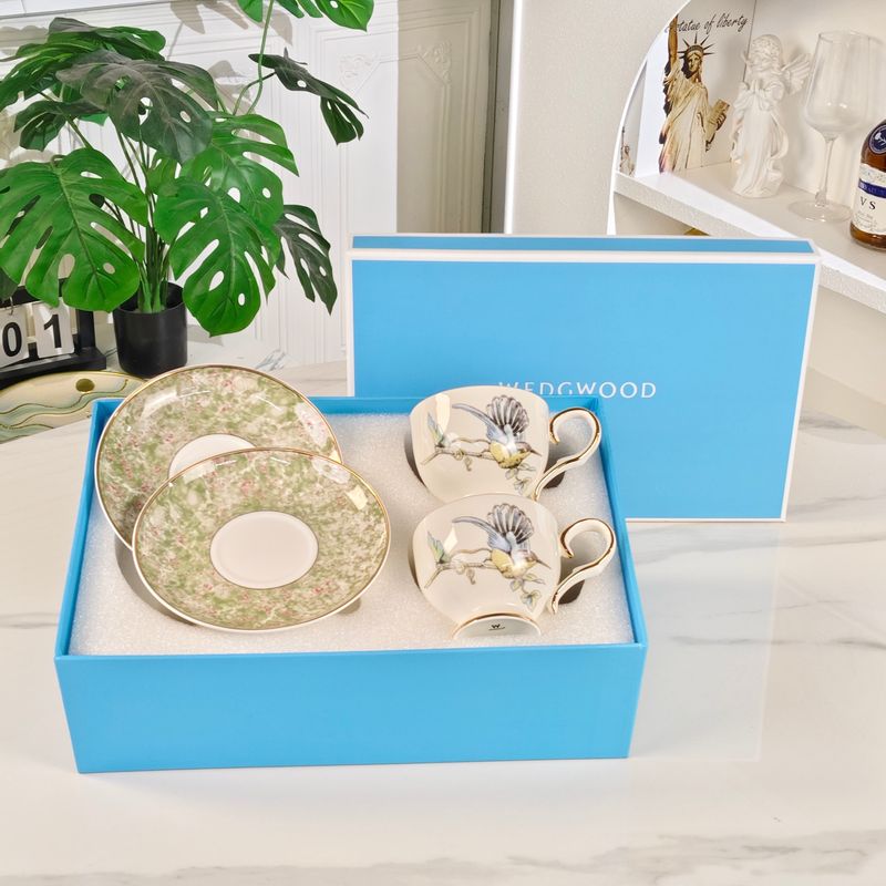 A set of coffee cups and saucers Wedgwood