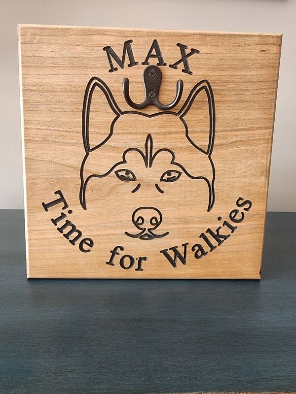 Personalized Leash Hanger – Custom Wall-Mounted Dog Leash Holder