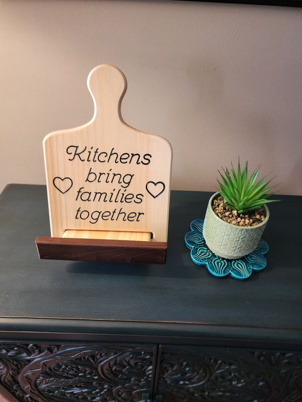 Handmade iPad / Cookbook Holder