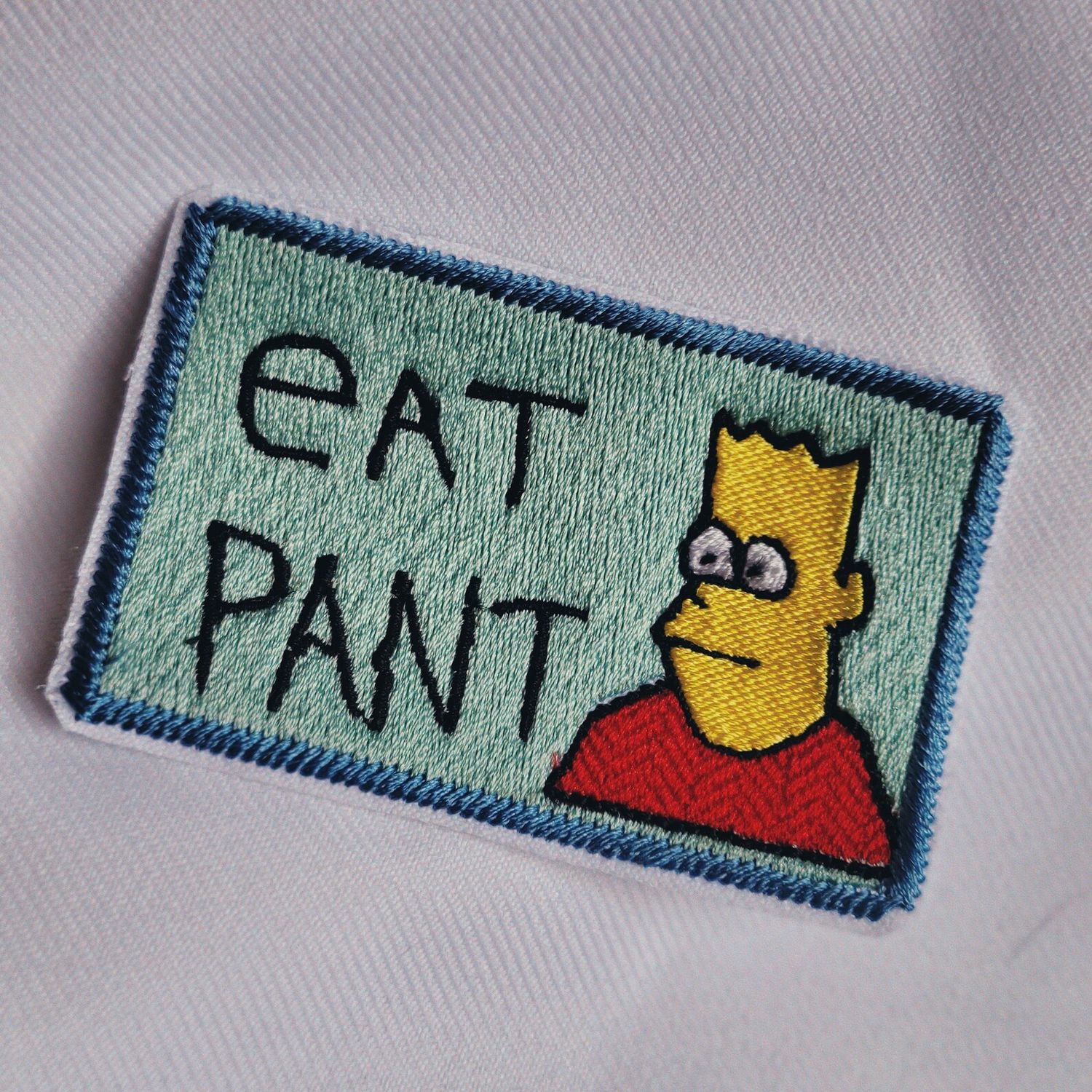 Bart Simpson &#39;Eat Pant&#39; Patch